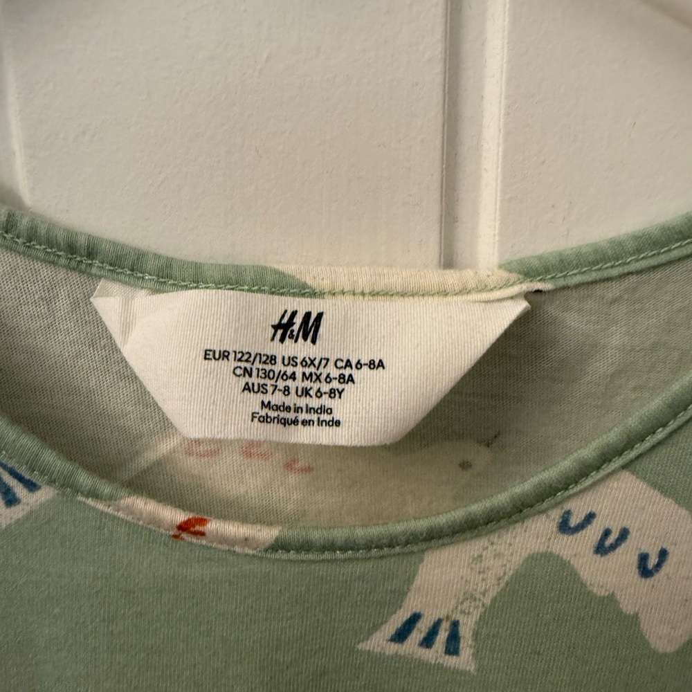 H&M Kids Mint Bird Pattern Dress - Picture 2 of 4